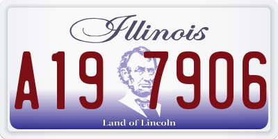 IL license plate A197906