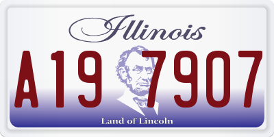 IL license plate A197907