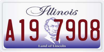 IL license plate A197908