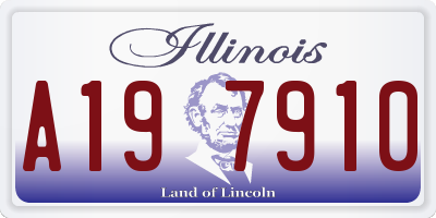 IL license plate A197910