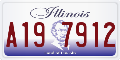 IL license plate A197912