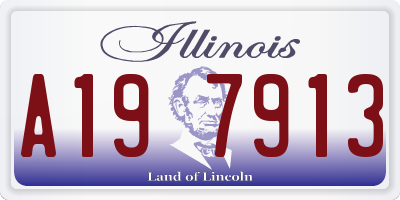 IL license plate A197913