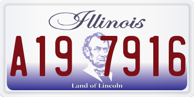 IL license plate A197916