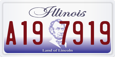 IL license plate A197919