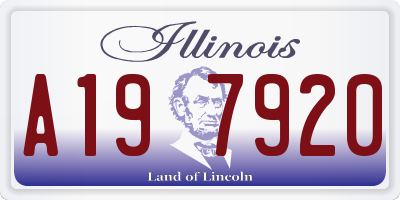 IL license plate A197920