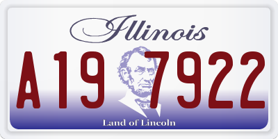 IL license plate A197922