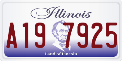IL license plate A197925