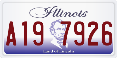 IL license plate A197926