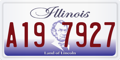IL license plate A197927