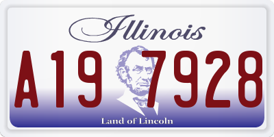 IL license plate A197928