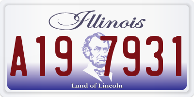 IL license plate A197931