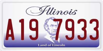 IL license plate A197933
