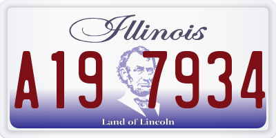 IL license plate A197934