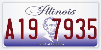 IL license plate A197935