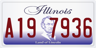 IL license plate A197936