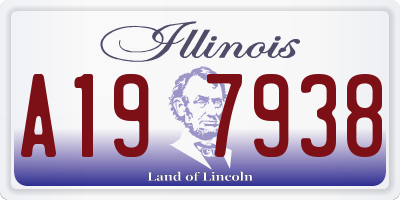 IL license plate A197938