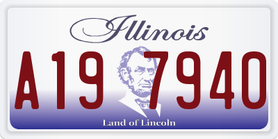 IL license plate A197940
