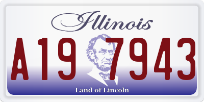 IL license plate A197943