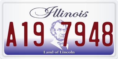 IL license plate A197948