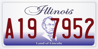 IL license plate A197952