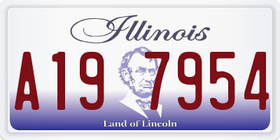 IL license plate A197954