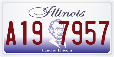 IL license plate A197957