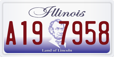 IL license plate A197958