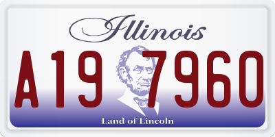 IL license plate A197960