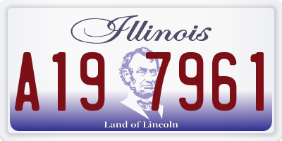 IL license plate A197961