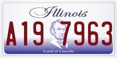 IL license plate A197963