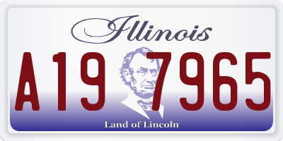 IL license plate A197965
