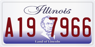 IL license plate A197966