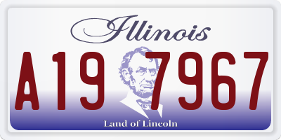 IL license plate A197967