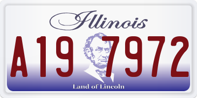 IL license plate A197972