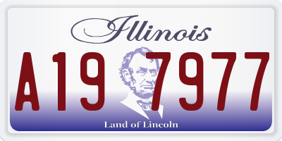IL license plate A197977