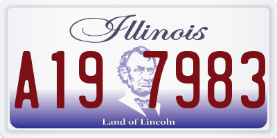 IL license plate A197983