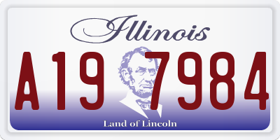 IL license plate A197984