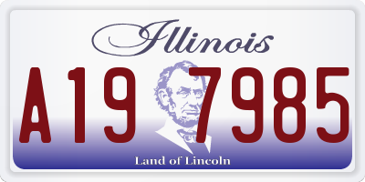 IL license plate A197985