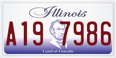 IL license plate A197986