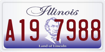 IL license plate A197988