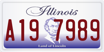 IL license plate A197989