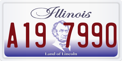IL license plate A197990