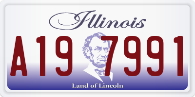 IL license plate A197991