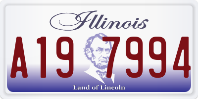 IL license plate A197994