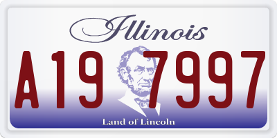IL license plate A197997
