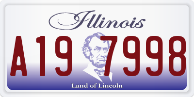 IL license plate A197998