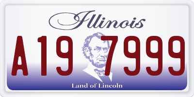 IL license plate A197999