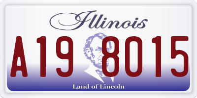 IL license plate A198015