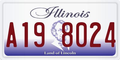 IL license plate A198024