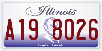 IL license plate A198026